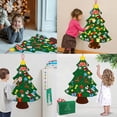 thumbnail image 4 of Christmas Tree For Toddlers Montessori Christmas Tree With Lights For Toddlers/ DIY 3D Felt Christmas Tree Random Stickers Children's Felt Christmas Tree Printing Decoration Calendar Pendant, 4 of 4