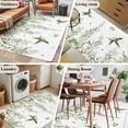 thumbnail image 5 of Green Eucalyptus Leaves Area Rugs 4'x6', Washable Small Throw Rugs for Office Bathroom, Birds Flowers Spring Watercolor Floral Indoor Outdoor Rug Non-Slip Low Pile Carpet Runner Reversible Floor Mats, 5 of 8