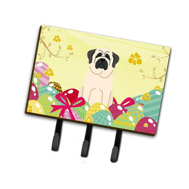 Easter Eggs Mastiff White Leash or Key Holder