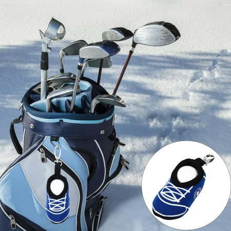 ADDHAT Golf Balls Bag Neoprene Pouch Blue Ball Storage for Enthusiasts 1Set 3.9x2in