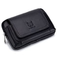 thumbnail image 4 of Men Leather Belt Pouch Waist Bag Fanny Pack Phone Pouch with Belt Loop, 4 of 7