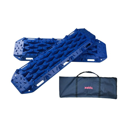 X-BULL New Recovery Traction Tracks Sand Mud Snow Track Tire Ladder 4WD (Blue,