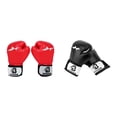 thumbnail image 4 of Guardoinrt Gants de Boxe en PU à Grand Application Résistants à l'Usure Durables Apparence Tendance Confortables Noirs, 4 of 6