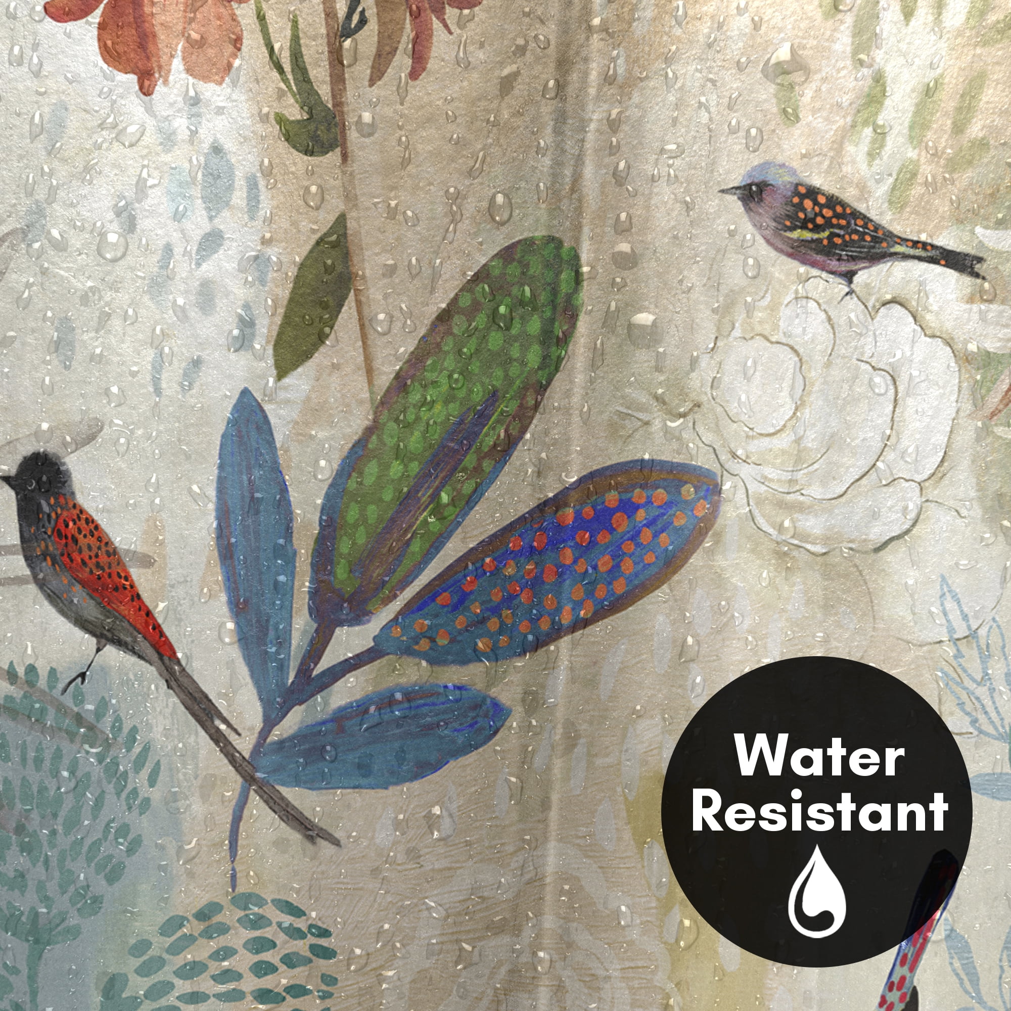 Americanflat 71" x 74" Shower Curtain, Where The Passion Flower Grows I by PI Creative Art