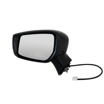 68632N - Fit System Driver Side Mirror for 15-18 Nissan Versa Note Hatchback S, S Plus, SL, SV Model, textured black w/ PTM cover, foldaway, w/o CCD camera, Power