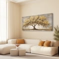 thumbnail image 4 of Canvas Wall Art for Living Room - Large Yellow Tree of Life Canvas Prints, Modern Abstract Nature Painting for Kitchen Bedroom Office Wall Decor, 4 of 7