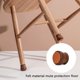 thumbnail image 2 of 20 Pcs Chair Caps Feet Pads Brown Silicone Chair Leg Protector Feet Anti Scratches Feet Pads with Felt Pads Chair Cap Avoid Noise30-45mm, 2 of 5