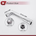 thumbnail image 4 of Ofertas Únicas 1 Pcs Llave de Vaso Spanner Socket Removedor 23.1x6.5cm Acero Aleado Hexágono 22mm para Reparación de Automóviles Motocicletas Dirtbike Llave en Forma de L Manga de Doble Extremo, 4 of 7