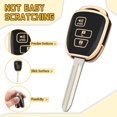 thumbnail image 4 of Key Fob Cover Compatible with Toyota Corolla Cross 4Runner Tundra Tacoma 2016-2024 Keychain Case Holder Protector,1, 4 of 6