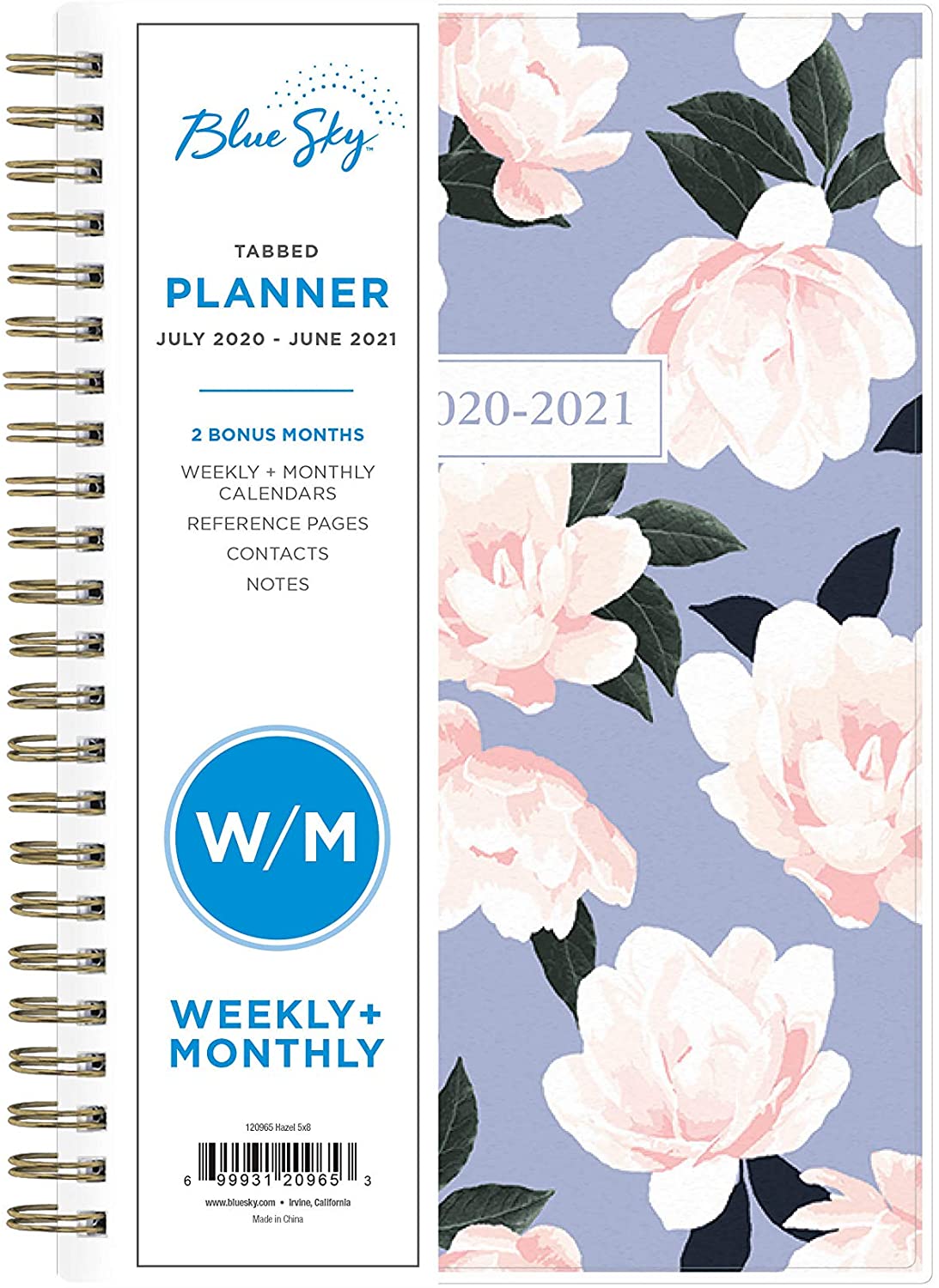 Blue Sky 20202021 Academic Year Weekly & Monthly Planner, Flexible