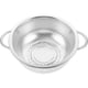 thumbnail image 1 of EeaseMX Cesta de desagüe de acero inoxidable Cesta de tamiz de arroz y cesta de vegetales Canasta de drenaje multipropósito para cocina en el hogar (plata, diámetro exterior de 16.5 cm), 1 of 8