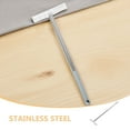 thumbnail image 3 of OUNONA 2Pcs Outdoor Telescopic Handheld Sign Holder with Stainless Steel Pole and Plastic Clip, 3 of 8