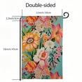 thumbnail image 3 of Heduofu Floral Garden Flag Sketch Of Nature Colorful Flower Daisy Green Leaves Home Flags Double-Sided Banner Welcome Yard Flag Outdoor Decor White, 3 of 6