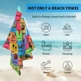 thumbnail image 4 of GZHJMY Beach Towel for Women Girls, Map of The United States Bath Towel, Oversized Lightweight Sport Towel, 31x71 Inch, 4 of 7
