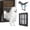 11.2 x 14.4 Inch (Black), variant on Cat Screen Door Flap Opening 8 X 10 Inches Foric Self-closing Small Pet Sliding Window With Doggie Built In Lockable Black