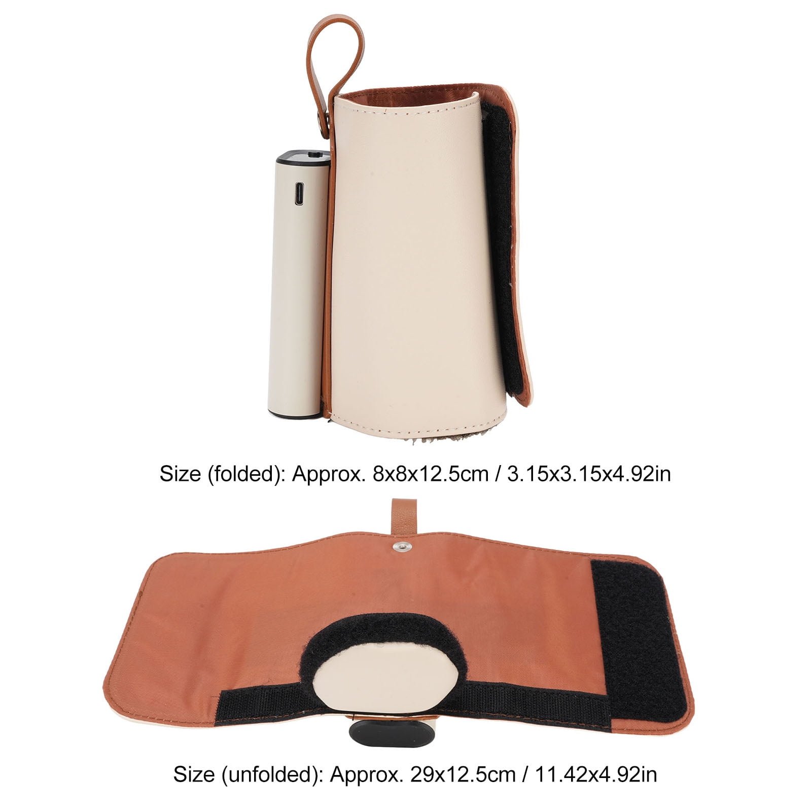 Nieyigj Portable Baby Bottle Warmer with 21 Temperature Settings 5800mAh Battery USB Charging Insulated Cover Fast Milk Warmer for Travel and Outdoors White