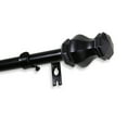 thumbnail image 3 of 5/8" Dia Adjustable 28"-48" single curtain rod with Lizzie Finials - Black,(5713-282), 3 of 3