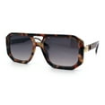thumbnail image 4 of Gentlemans Geometric Flat Top Racer Thick Plastic Hipster Fashion Sunglasses Tortoise - Smoke, 4 of 8