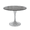 Black, variant on LeisureMod Verve 36" Round Dining Table, Mid-Century Modern Sintered Stone Top Dining Table with White Stainless Steel Pedestal Table Base for Kitchen and Dining Room, Black