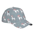 thumbnail image 3 of Daiia Cartoon Poodle Dog print Baseball Cap Men Women Golf Dad Hat Adjustable Original Classic Low Profile Hat Unconstructed Plain Cap, 3 of 9
