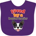 thumbnail image 3 of Inktastic Boston Terrier Dog Gift Girls Baby Bib, 3 of 4