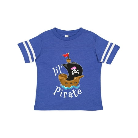 

Inktastic Lil Pirate Pirate Ship Pink Bandana Gift Toddler Boy or Toddler Girl T-Shirt
