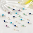 thumbnail image 4 of 60Pcs 8mm Gemstone Charms Round Frosted Natural Stone Charms Dyed Synthetic Charms for Necklace Jewelry Making, 4 of 9