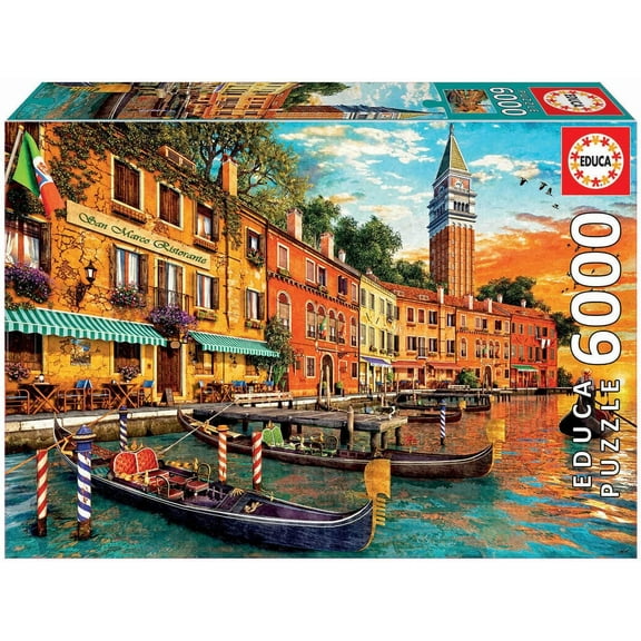 6000 Piece San Marco Sunset Jigsaw Puzzle by Educa Borras