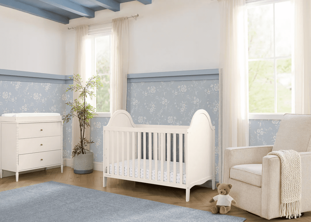 Delta Children Willa 4-in-1 Convertible Crib, Soft Beige