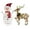 B, variant on Bouanq Christmas Decorations Xmas Tree Decor LED Light Up Penguin Christmas Decoration Garden Luminescent Decoration Acrylic Set(requires Assembly) Gifts for Xmas Wedding Holiday