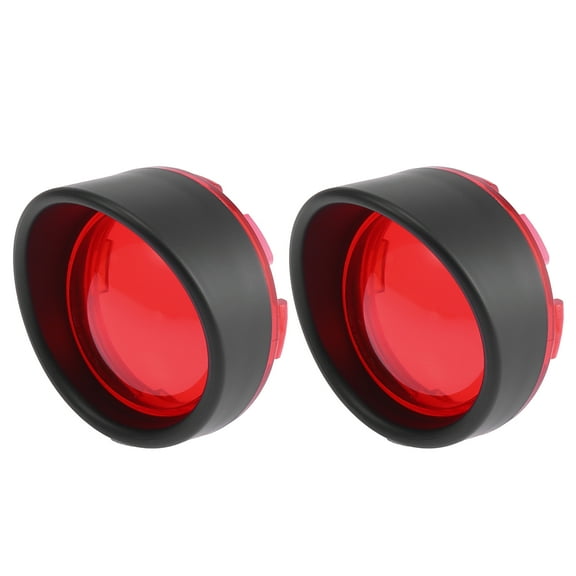 2pcs Black Red Motorcycle Turn Signals Covers Light Lens Cover for Harley-Davidson Touring Sportster Dyna