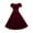 QZ1_Wine, variant on Eiyaclvo Summer Dresses for Women Puff Short Sleeve Casual A-Line Midi Dresses Square Neck Pleated High Elastic Waited Evening Party Dress