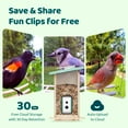 thumbnail image 4 of Birdfy Smart Bird Feeder with Camera, AI Identify 6000+ Species, Solar Powered,Eco-friendly Wooden, Ideal Gift, Cyan, 4 of 10