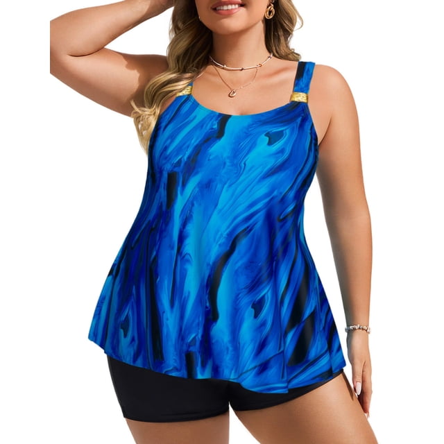 Bañador Tankini Hanna Nikole Tummy Control Blue 18+
