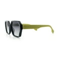 thumbnail image 6 of Womens Geometric Octagonal Classy Plastic Designer Fashion Sunglasses [Black Green - Green], 6 of 7