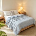 thumbnail image 4 of Ouuluon Soft Breathable Quilt, 59 x 79 in Lightweight Cool Blanket with Cotton Filling for Hot Weather Machine Washable, 4 of 7