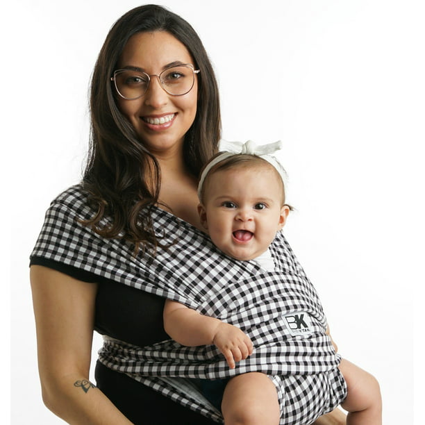 Baby K'tan Print Baby Wrap Carrier, Infant and Child Sling - Simple  Pre-Wrapped Holder for Babywearing - No Tying or Rings - Carry Newborn up  to 35 lbs, Gingham, XXS (W Dress