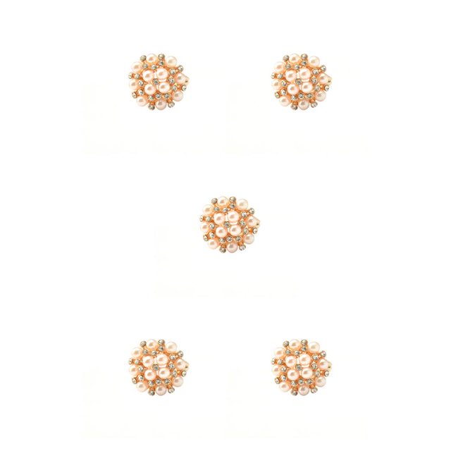 Qarigey Bufanda Anillo Perla Diseño simple Todo-fósforo Flor Vintage Moda Joyería decorativa Multiusos Chal Pin Regalo del día de San Valentín Oro Type2 NO2 Qarigey CBP191122