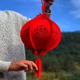 thumbnail image 4 of Yesbay 25/30cm Good Luck Red Lantern Chinese New Year Spring Festival Celebration Decor 30cm, 4 of 8