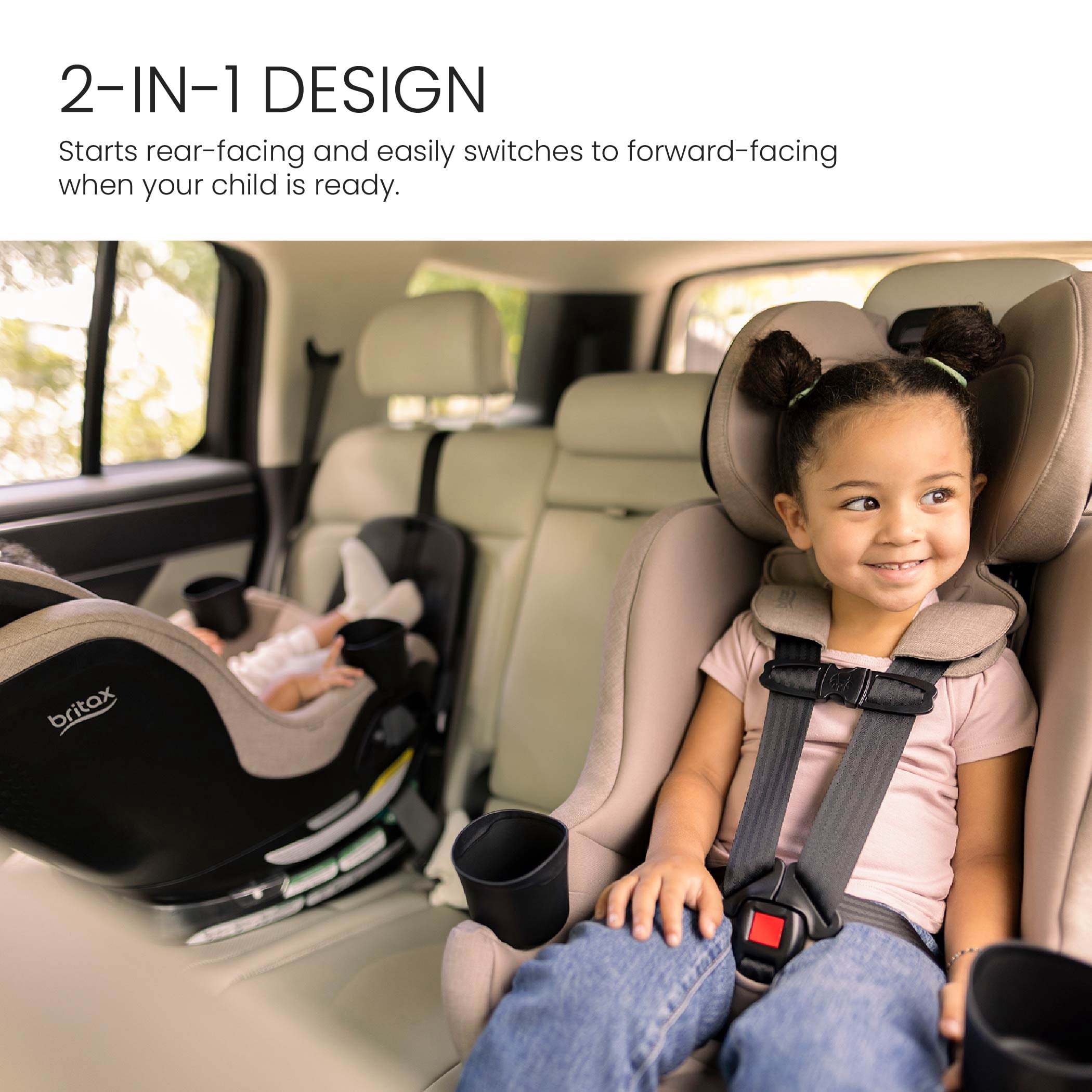 Britax® Galaxy360™ Slim Rotating Convertible Car Seat – Teak