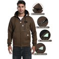 thumbnail image 5 of Pioneer Camp Men's Full Zip Sherpa Lined Jacket with 3 Pockets, 5 of 5