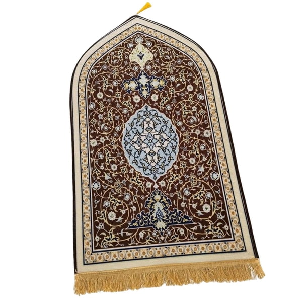Manta de oración de franela coleccionable para interiores y exteriores, ideal para el Día del Padre. Marrón