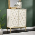 thumbnail image 5 of SEI Furniture Marradi Engineered Wood and Iron Bar Cabinet in White, 5 of 6