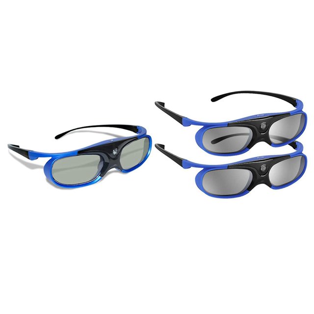 Paquete De 2 Gafas Con Obturador Activo Dlp-link Gafas 3d Recargables Por Usb