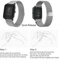 thumbnail image 2 of PINHEN Milanese Watch Bands Quick Release Sport Metal Mesh Magnetic Strap for Women Men Universal 18mm 20mm 22mm Watch Lug, 2 of 7