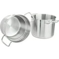 thumbnail image 5 of Truecraftware – 8 qt. Stainless Steel 3 pc Double Boiler Set- for Melting Chocolate Candy Butter and Cheese Dishwasher & Oven Safe, 5 of 6