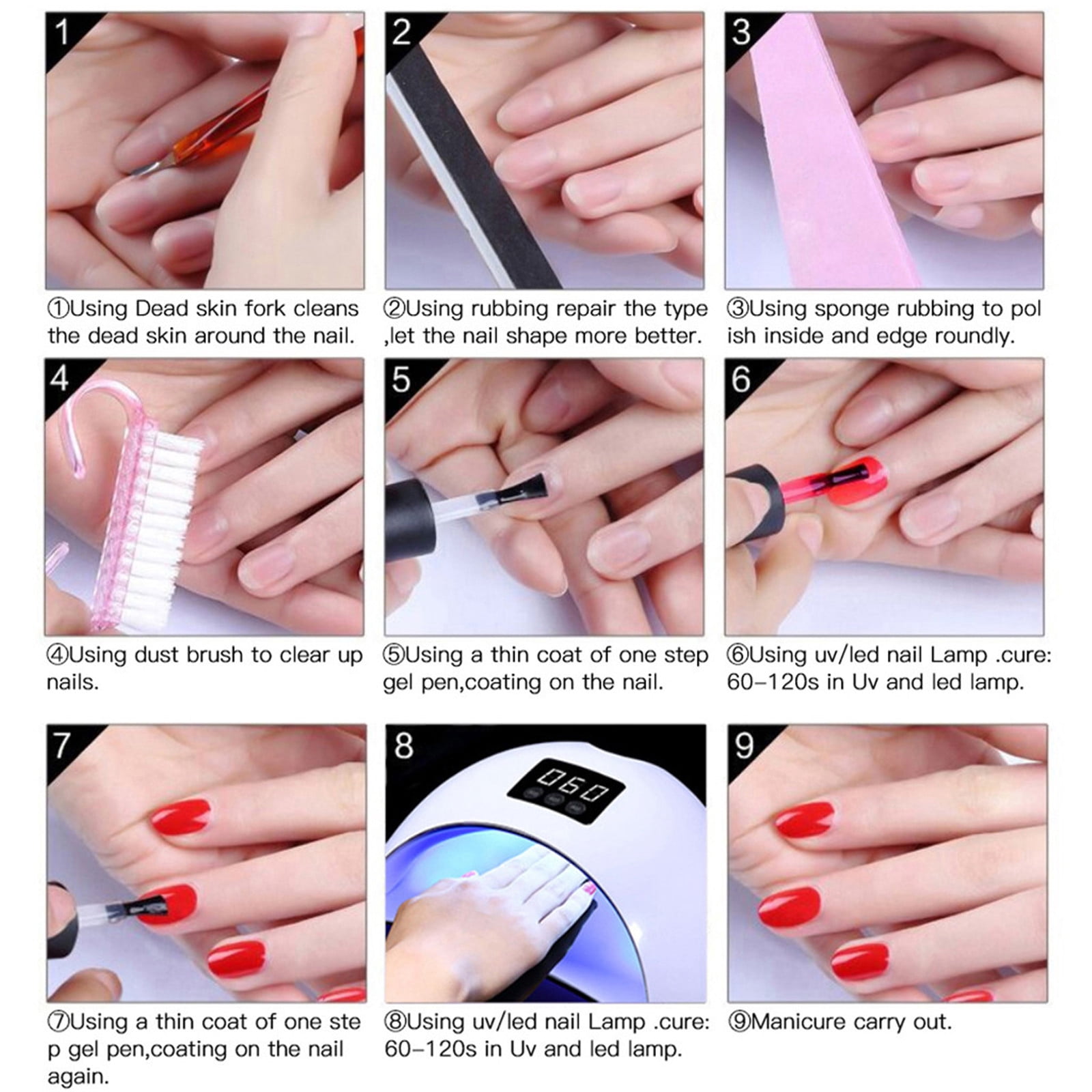 15-Piece Nail Kit, Eu Standard S8706 - 5Pc X 5Ml Uv Gel Nail Art Kit with Acrylic Glue & Pusher, Sets & Kits Easter Mother'S Day Nail Dryer Makeup Organizers