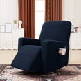 thumbnail image 4 of Subrtex Stretch Recliner Chair Slipcover Furniture Protector Lazy Boy Covers for Leather and Fabric Recliner Sofa with Side Pocket (Recliner, Navy), 4 of 6