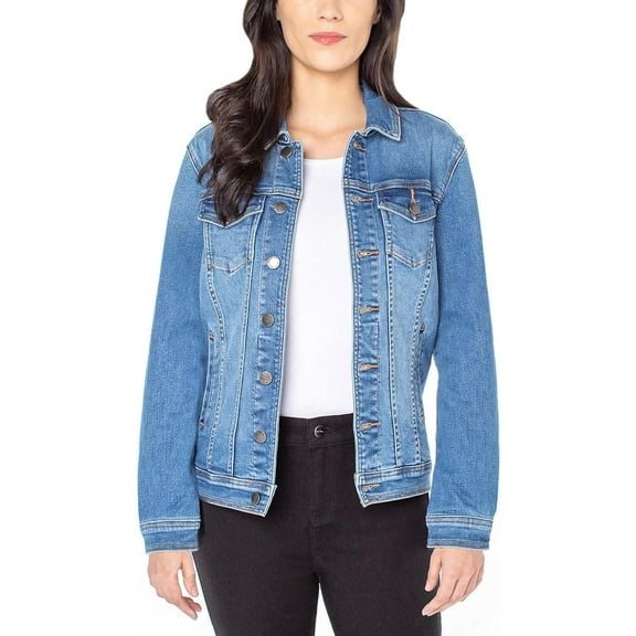 Well Worn Women Denim Jacket Blue S
