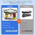 thumbnail image 6 of Lumikrypt 6 Pack Clear Toy Storage Bags with Name Tag & Manual Pocket, Waterproof Transparent PVC Toy Organizer Bags with Zipper for Board Games, Building Blocks, Puzzles, 6 of 7